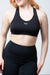 Active Crop Top Mustat Urheilurintaliivit