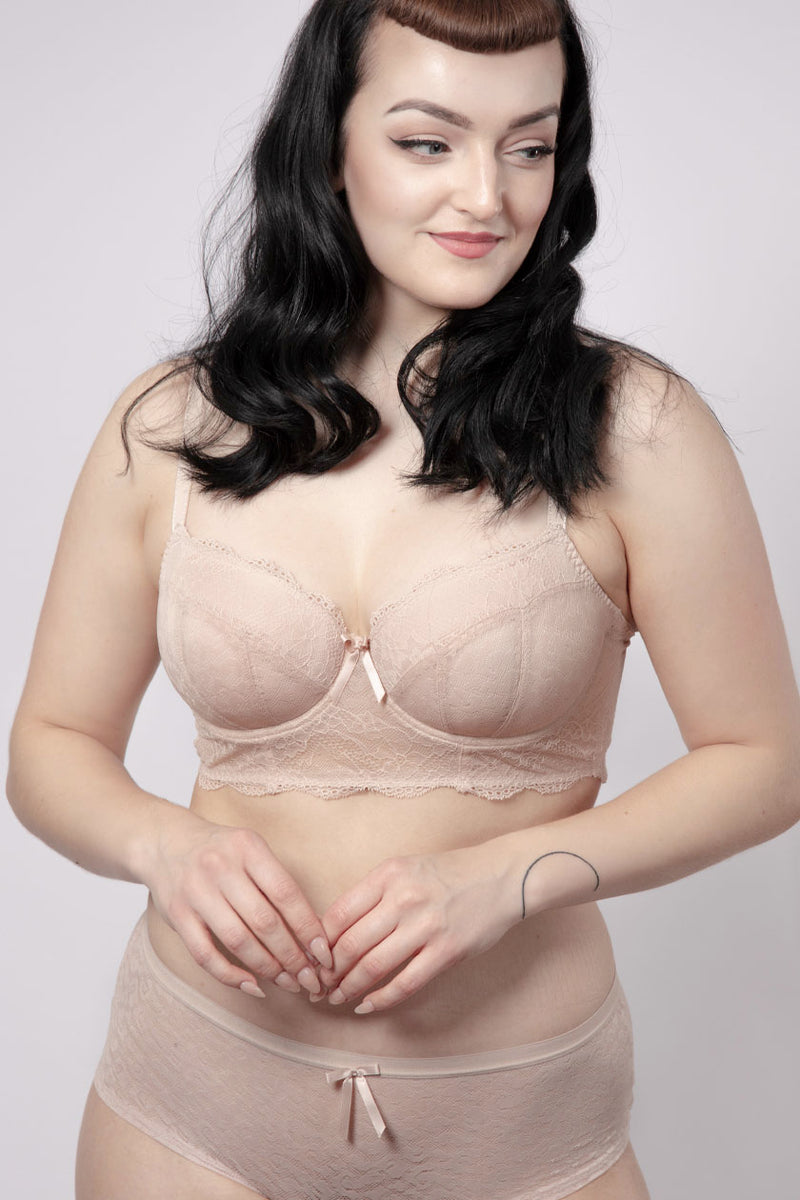 Fancies Longline Beige Rintaliivit freya