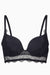 Spirit Triangle Lace Mustat Push-up Rintaliivit